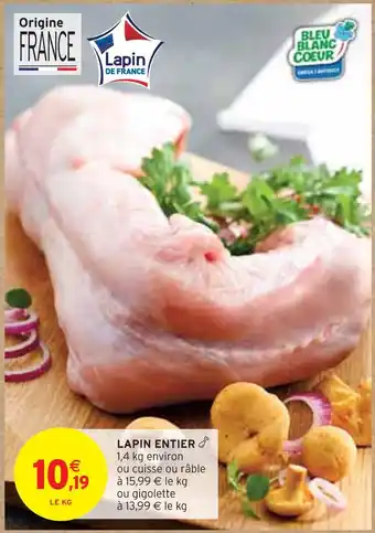 Intermarché LAPIN ENTIER offre