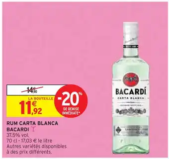 Intermarché BACARDI RUM CARTA BLANCA BACARD offre