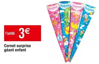 Cora x Carrefour Cornet surprise géant enfant offre