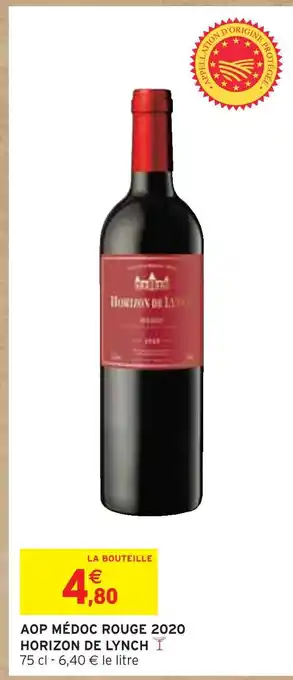 Intermarché HORIZON DE LYNCH AOP MÉDOC ROUGE 2020 offre