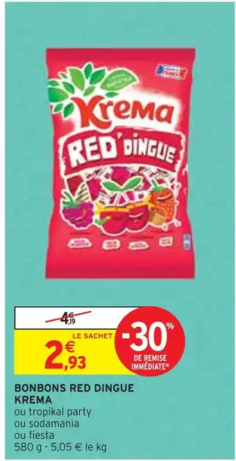 Intermarché KREMA BONBONS RED DINGUE offre
