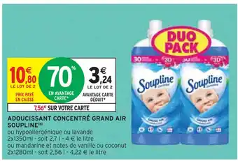 Intermarché SOUPLINE ADOUCISSANT CONCENTRÉ GRAND AIR(b) offre