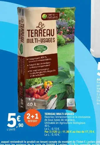 E.Leclerc Terreau multi usages offre