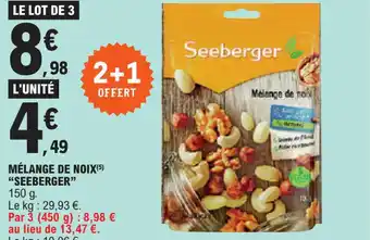 E.Leclerc MÉLANGE DE NOIX SEEBERGER" offre