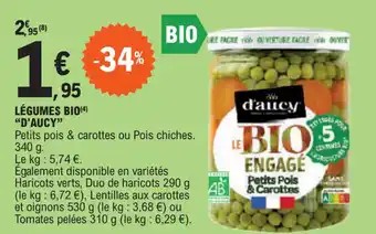 E.Leclerc LÉGUMES BIO D'AUCY" offre