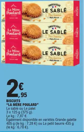 E.Leclerc BISCUITS "LA MÈRE POULARD" offre