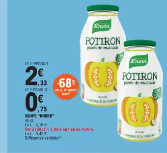 E.Leclerc SOUPE "KNORR offre
