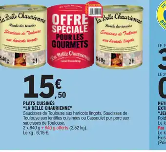 E.Leclerc PLATS CUISINÉS "LA BELLE CHAURIENNE" offre
