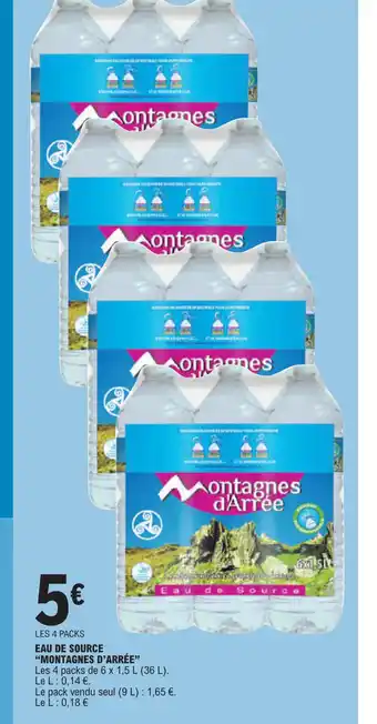 E.Leclerc EAU DE SOURCE offre