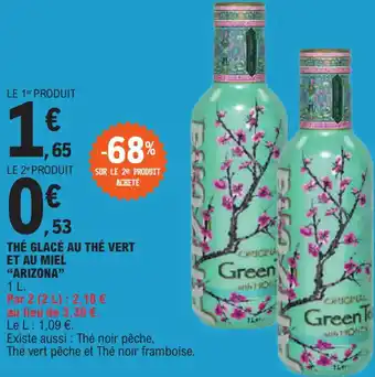 E.Leclerc THÉ GLACÉ AU THÉ VERT ET AU MIEL offre