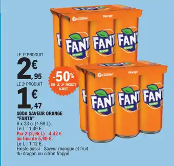 E.Leclerc SODA SAVEUR ORANGE "FANTA" offre