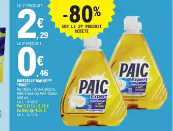E.Leclerc VAISSELLE MAINS PAIC offre