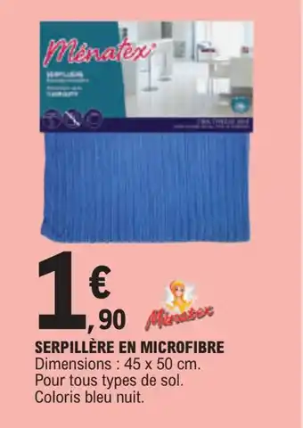 E.Leclerc SERPILLÈRE EN MICROFIBRE offre