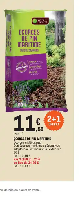 E.Leclerc ÉCORCES DE PIN MARITIME offre