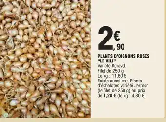 E.Leclerc PLANTS D'OIGNONS ROSES LE VILI" offre