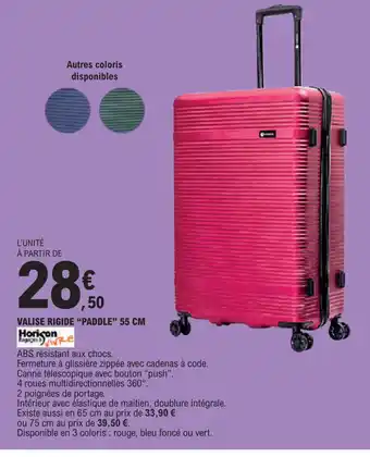 E.Leclerc Valise rigide paddle offre