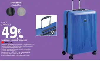 E.Leclerc VALISE RIGIDE CHRISTINE offre
