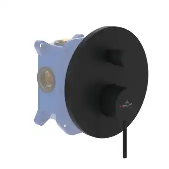 Bricorama Façade mécanique avec inverseur VILLEROY ET BOCH Loop & Friends Matt Black + corps encastré offre