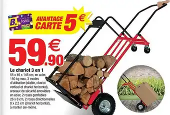 Bazarland Le Chariot 3 En 1 offre