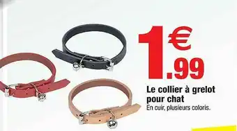 Bazarland Le Collier à Grelot Pour Chat offre