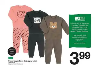 Zeeman Sweat Ou Pantalon De Jogging Bébé offre