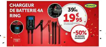 Roady Chargeur De Batterie 4a Ring offre