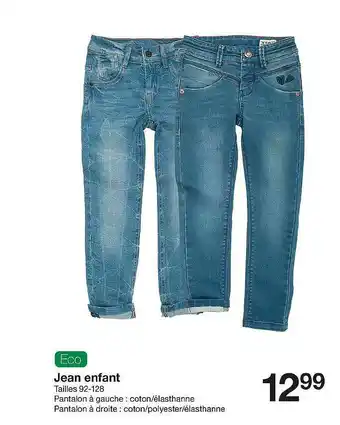 Zeeman Jean Enfant offre
