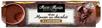 Auchan Supermarché Mousse Au Chocolat Marie Morin offre