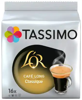 Auchan Supermarché Dosettes De Café Long Classique Tassimo L'or offre