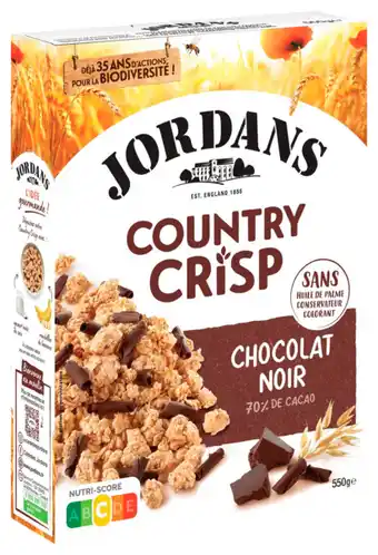 Auchan Supermarché Céréales Country Crisp Chocolat Noir offre