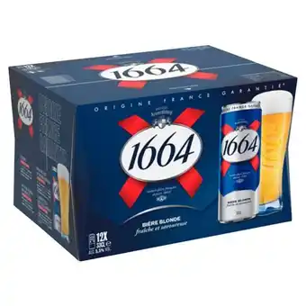 Auchan Bière Blonde 1664 offre