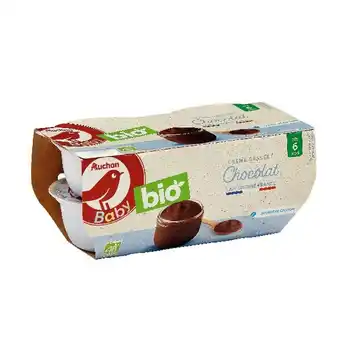Auchan Dessert Lacté Auchan Baby Bio offre