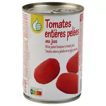Auchan Tomates Entières Pelées Pouce offre