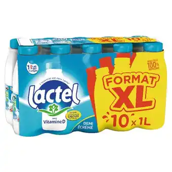 Auchan Lait Demi-Écrémé Lactel offre