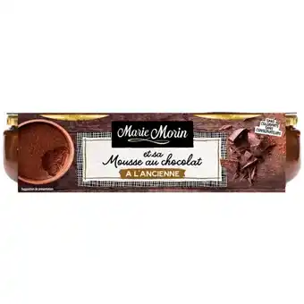 Auchan Mousse Au Chocolat À L'ancienne Marie Morin offre