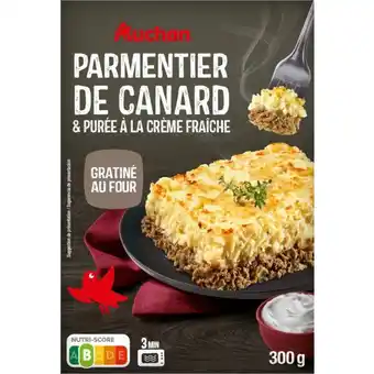 Auchan Parmentier De Canard & Purée À La Crème Fraîche Auchan offre