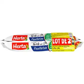 Auchan Tarte En Or Pâte Feuilletée Herta offre