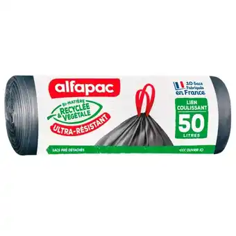Auchan Sac Poubelle Lien Coulissant Ultra Resistant Alfapac offre
