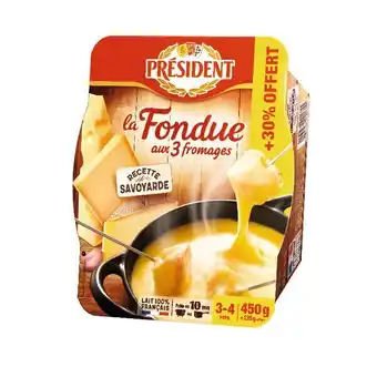 Auchan La Fondue Aux 3 Fromages Président offre