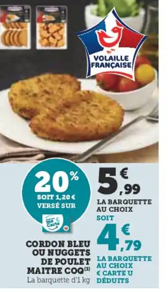 CORDON BLEU OU NUGGETS