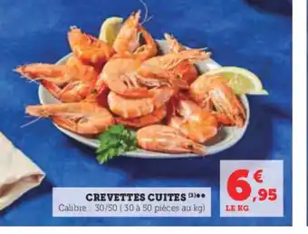 Hyper U CREVETTES CUITES offre