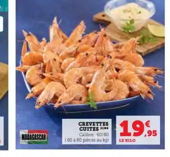 Hyper U CREVETTES CUITES offre