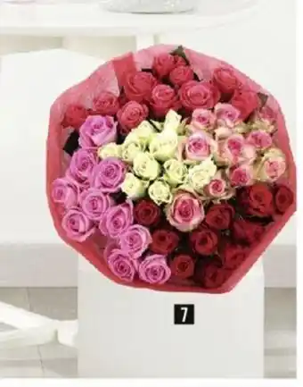 Géant Casino 7 Bouquet 50 roses offre