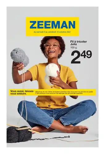 Zeeman Fil à tricoter julia offre