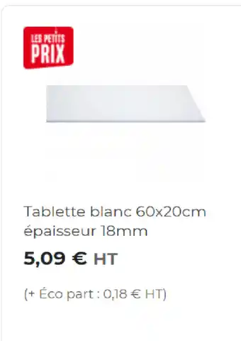 Tablette blanc