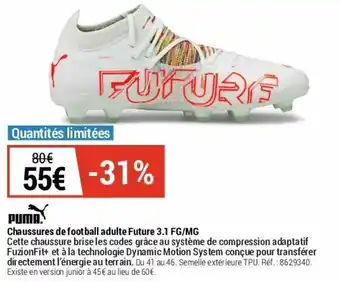 Decathlon Chaussures de football future offre