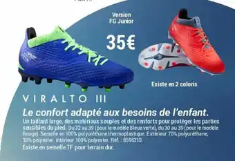 Viralto III le confort adapté aux besoins de l'enfant