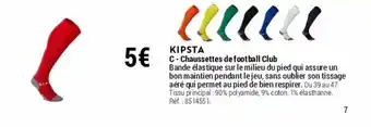 Decathlon Kipsta C - chausettes de football club offre