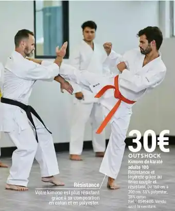 Decathlon Kimono de karaté adulte 100 offre