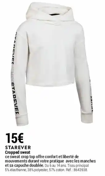 Decathlon Cropped sweat offre